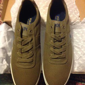 Polo by Ralph Lauren Hanford Brown(Sepia) Canvas Sneakers - 11.5D - New in Box